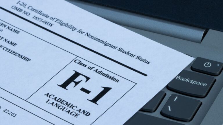 F-1 student visa status issue