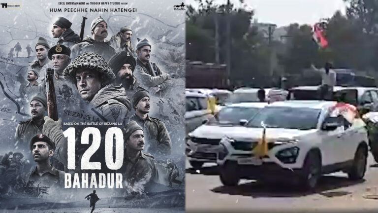 Farhan Akhtar 120 Bahadur protest news
