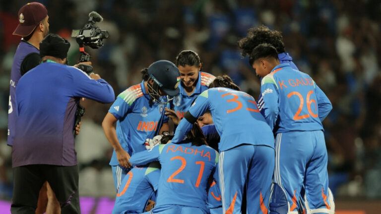 Gautam Gambhir reacts to India W win