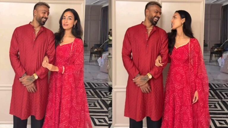 Hardik Pandya and Mahieka Sharma Diwali look