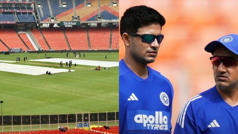 India vs West Indies Test pitch in Ahmedabad