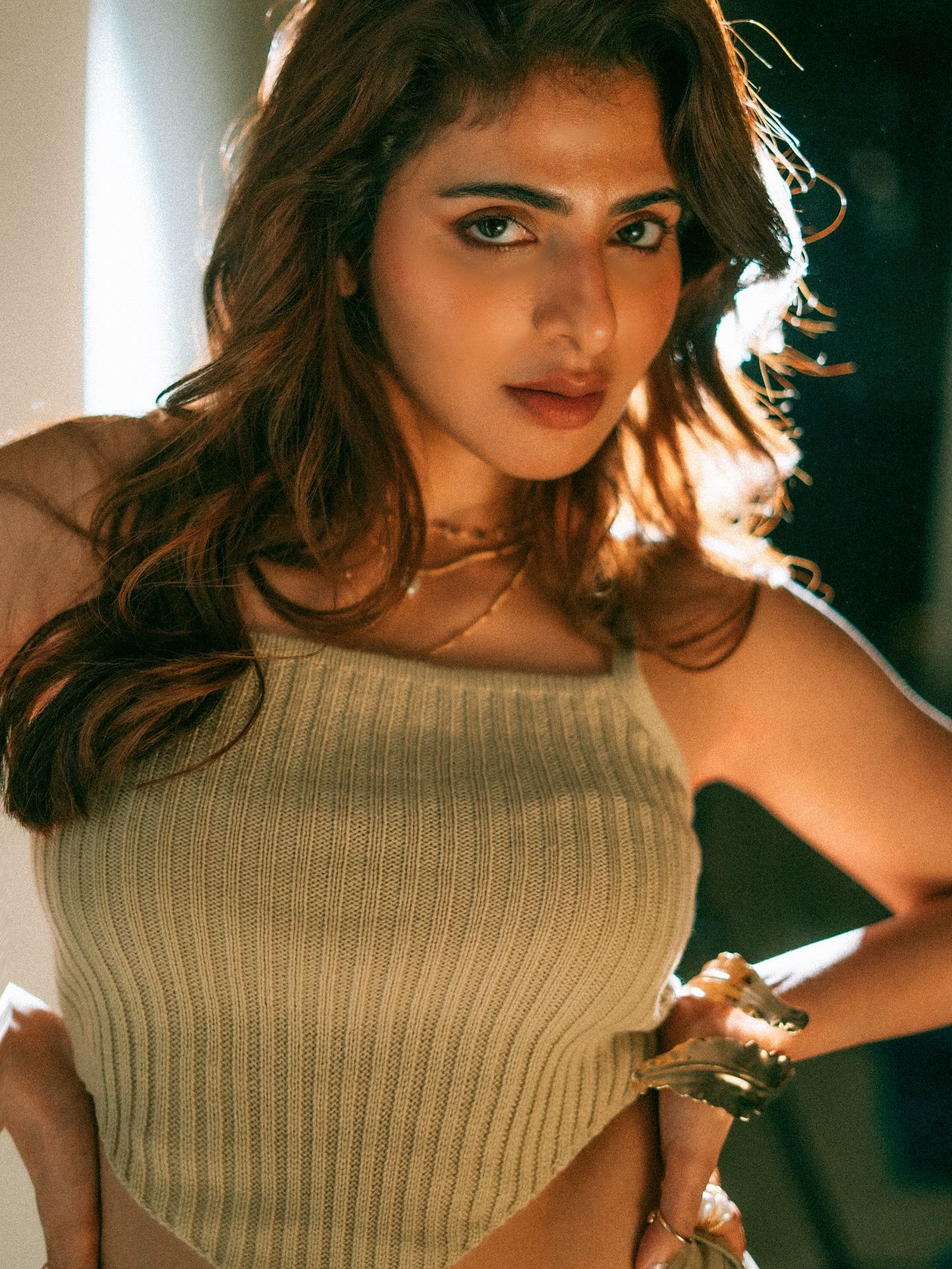 Iswarya Menon Casual Beige Outfit Look