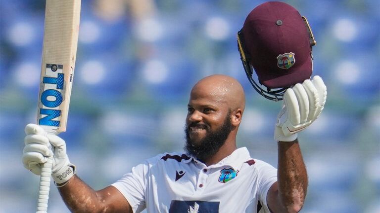 John Campbell century against India