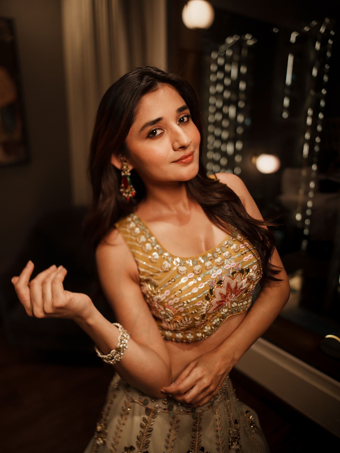 Kanika Mann’s Ivory-Gold Lehenga Style