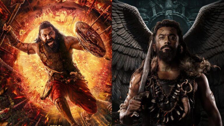 Kantara and Kanguva comparison poster