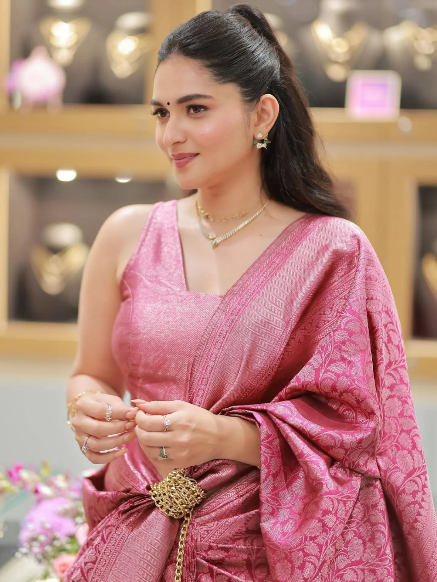 Kayadu Lohar Radiant In Pink Outfit