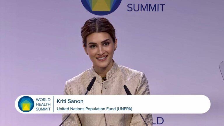 Kriti Sanon speaks at World Health Summit 2025