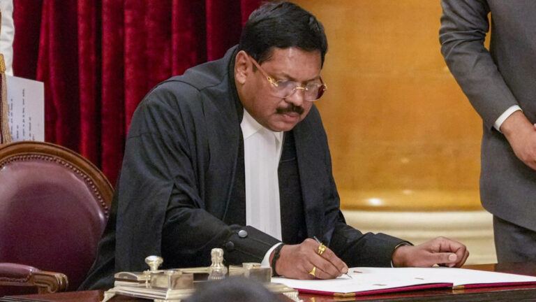 Lawyer in courtroom corridor