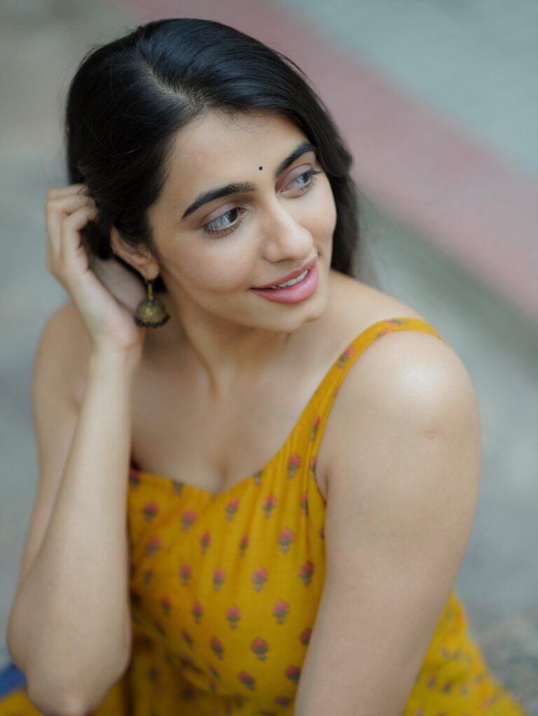 Maanasa Choudhary Elegant Pose In Yellow