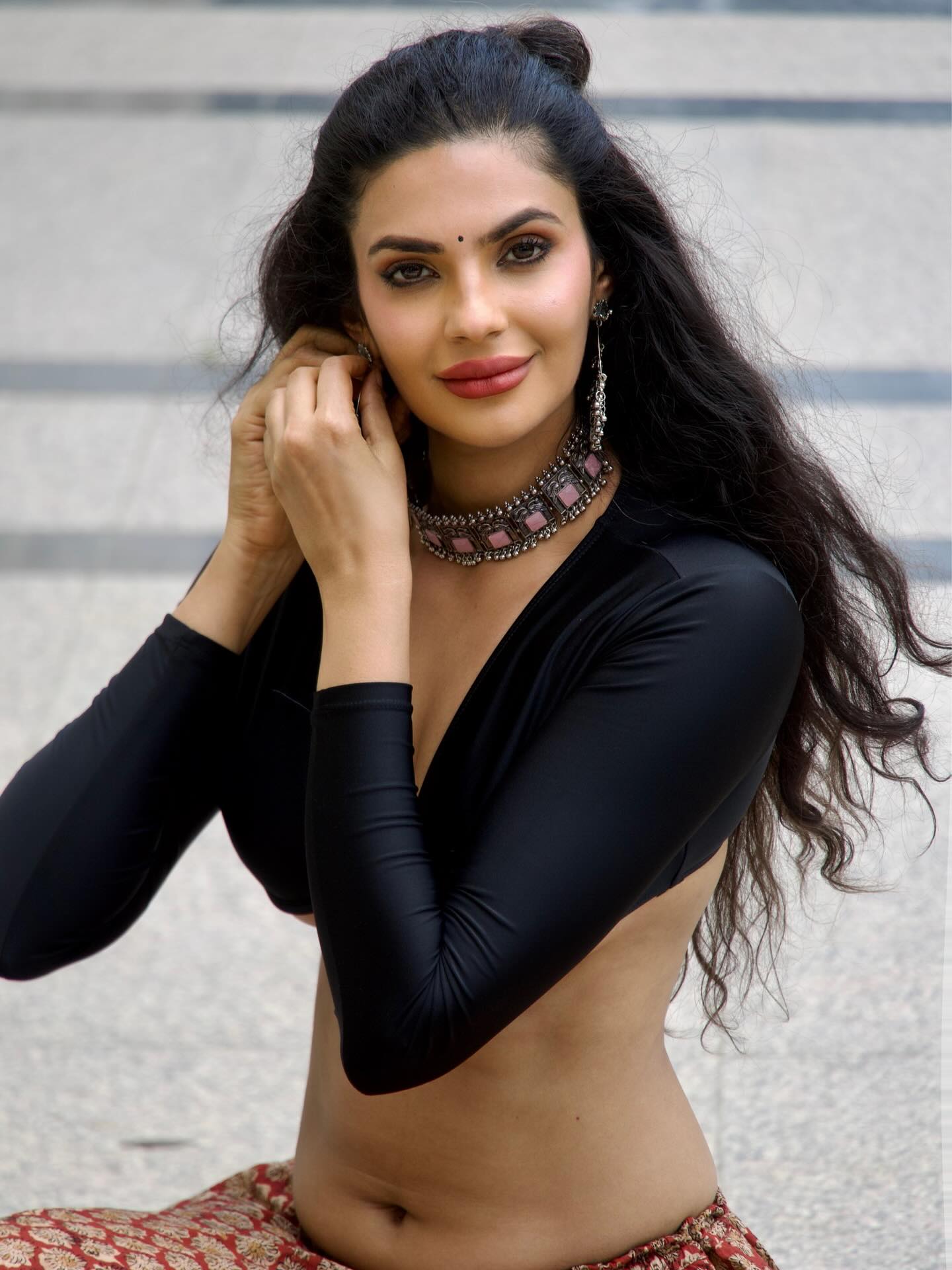 Manmeet Kaur In Bold Indo Fusion Look