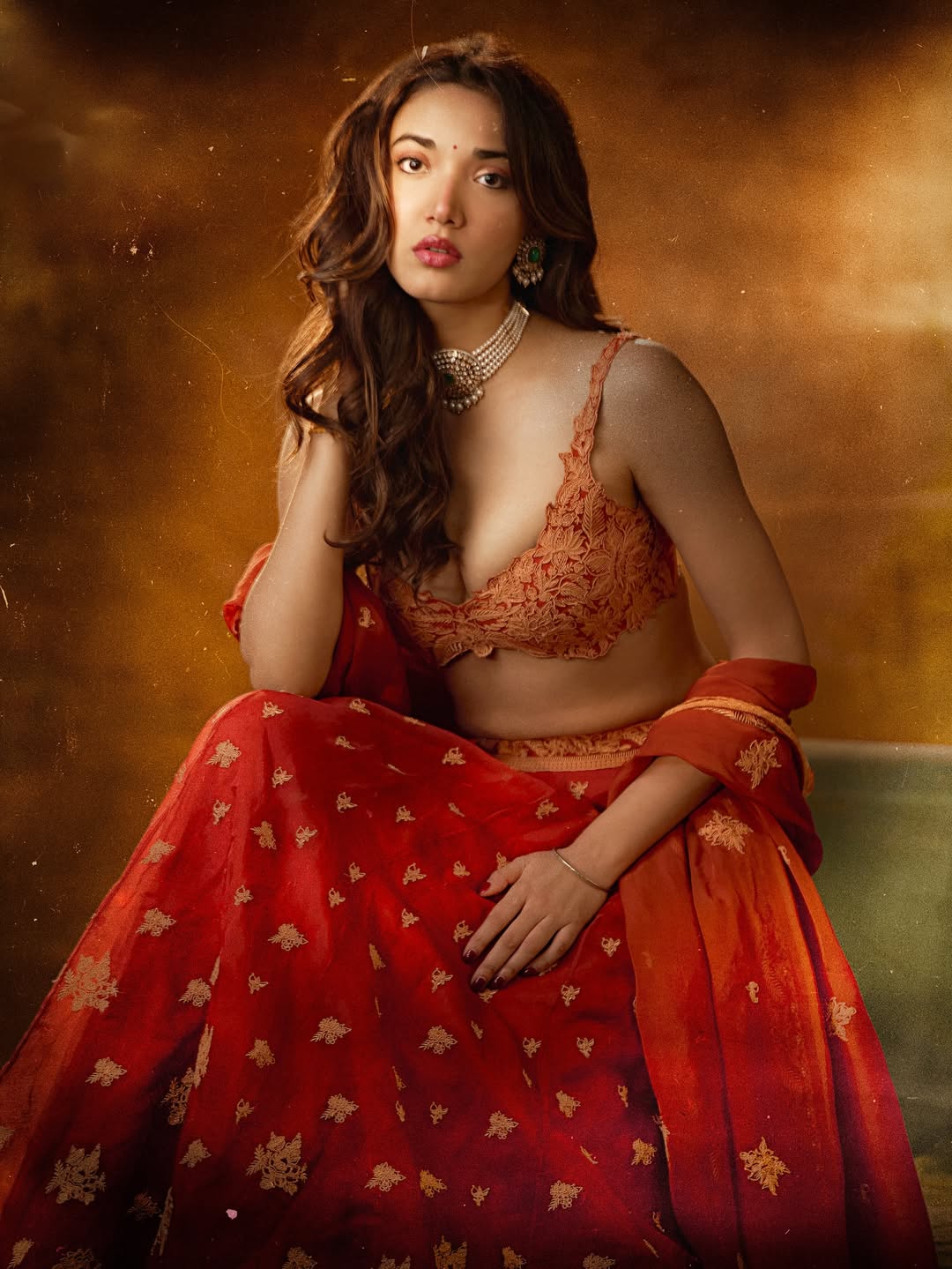 Medha Shankr Poses In Regal Saree Look