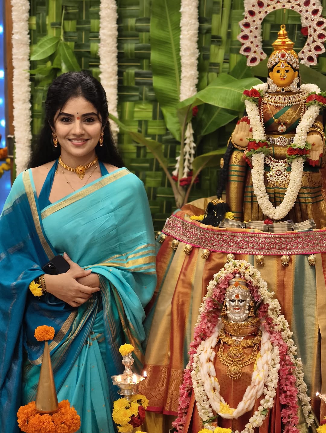 Meghaa Shetty’s Poised Festive Glow Shines