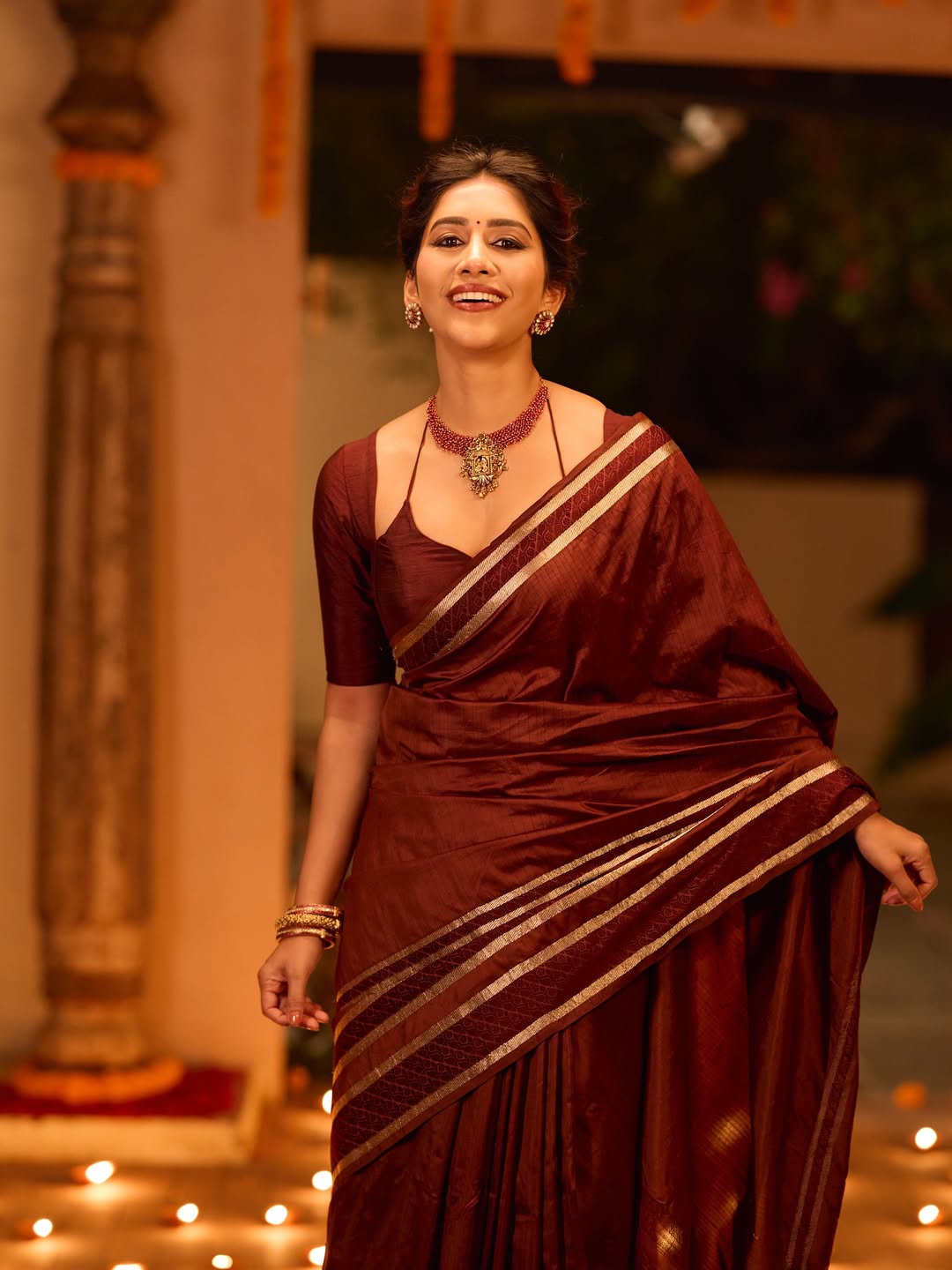 Nabha Natesh Sparkles In Diwali Ambience