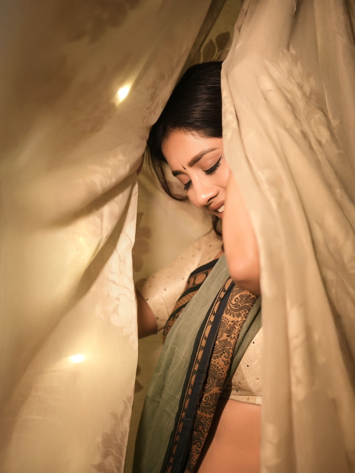 Nabha Natesh Glows Under Warm Light Aesthetic