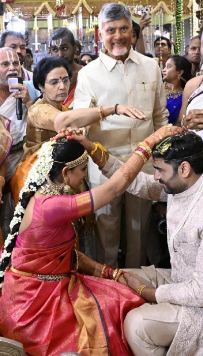 Nara Rohith Marries Siree Lella In Hyderabad