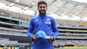 Kumar Raddy Nitish Kumar Reddy makes historic ODI debut in Perth