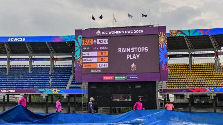 Rain delays Women’s ODI World Cup match