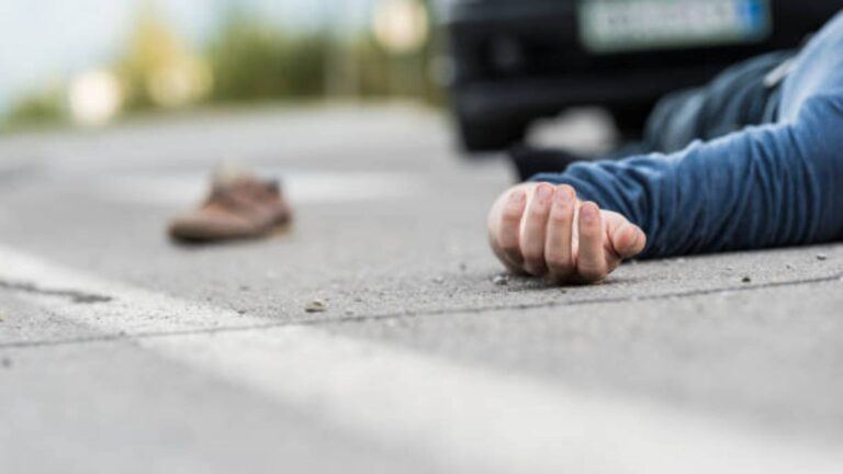 Puppalaguda road accident scene