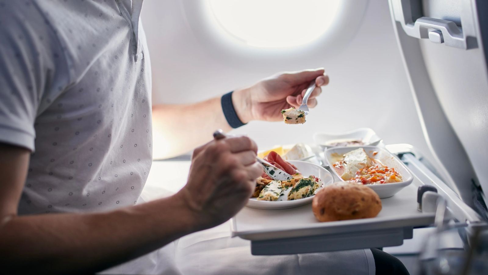 Qatar Airways business class cabin