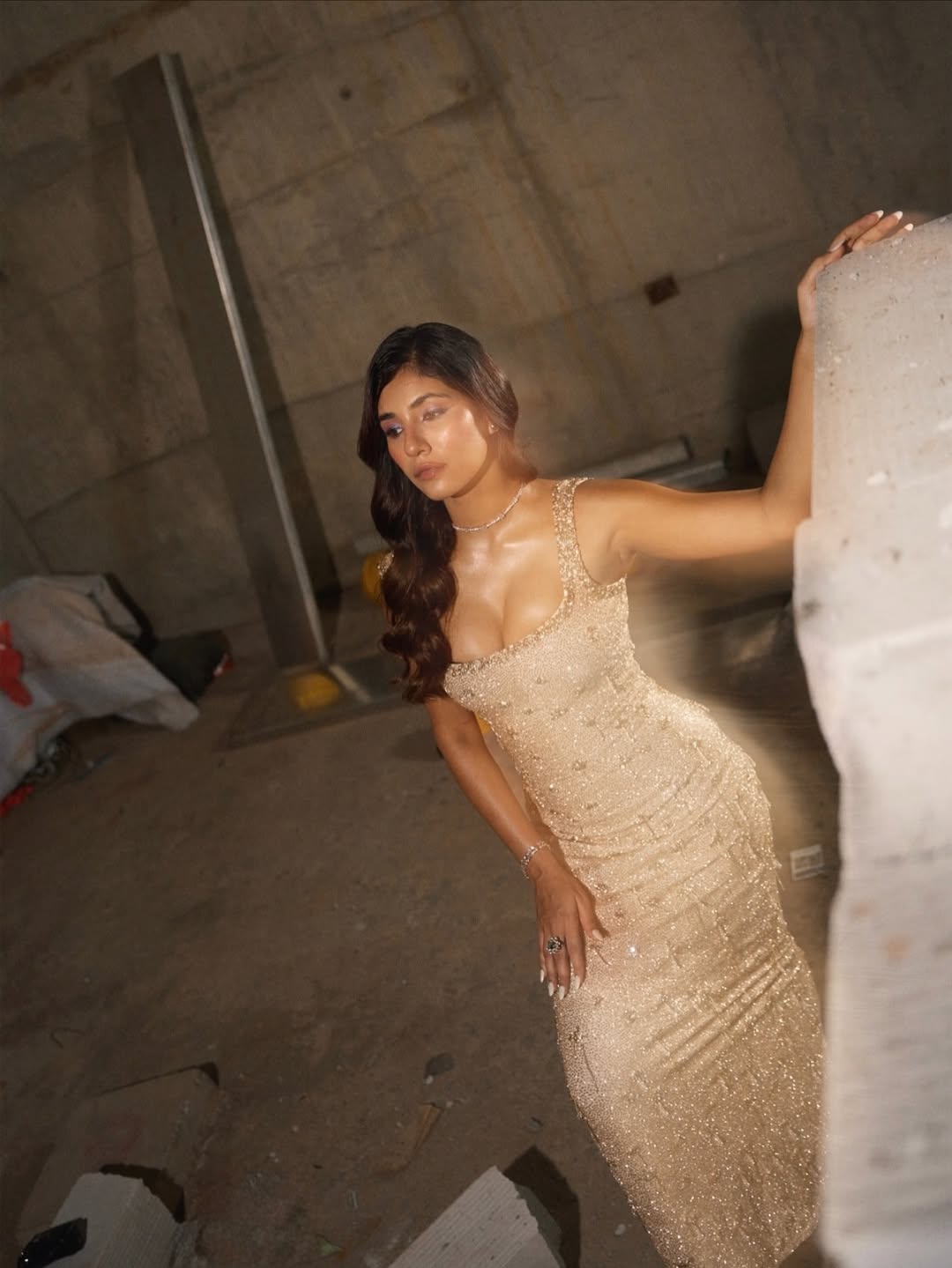 Radhika Seth Looks Radiant In Shimmer Gold