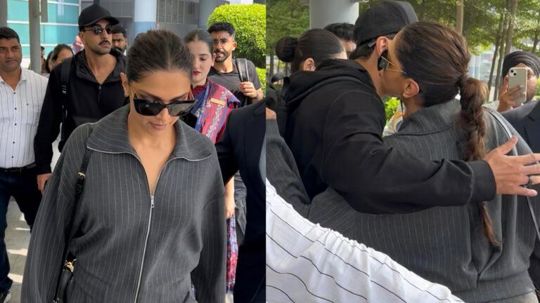 Ranbir Deepika airport hug viral moment