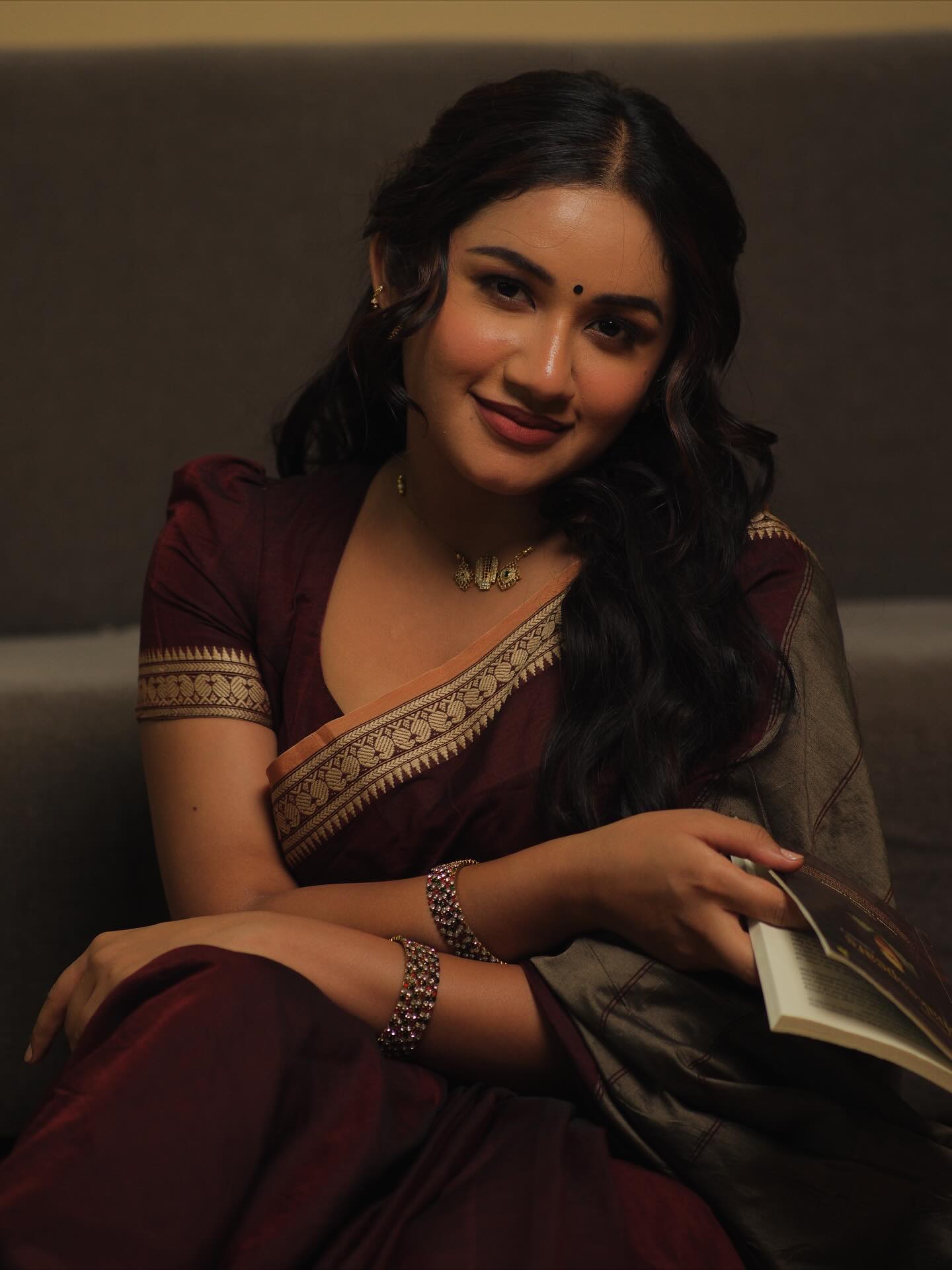 Raveena Daha Radiates Traditional Beauty