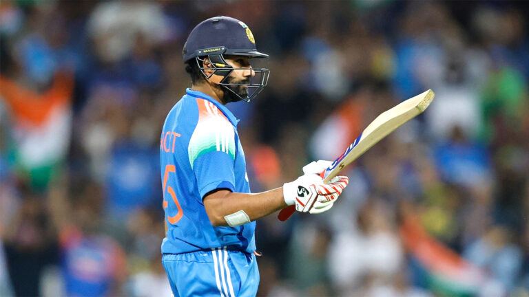 Rohit Sharma celebrates hundred in Sydney ODI