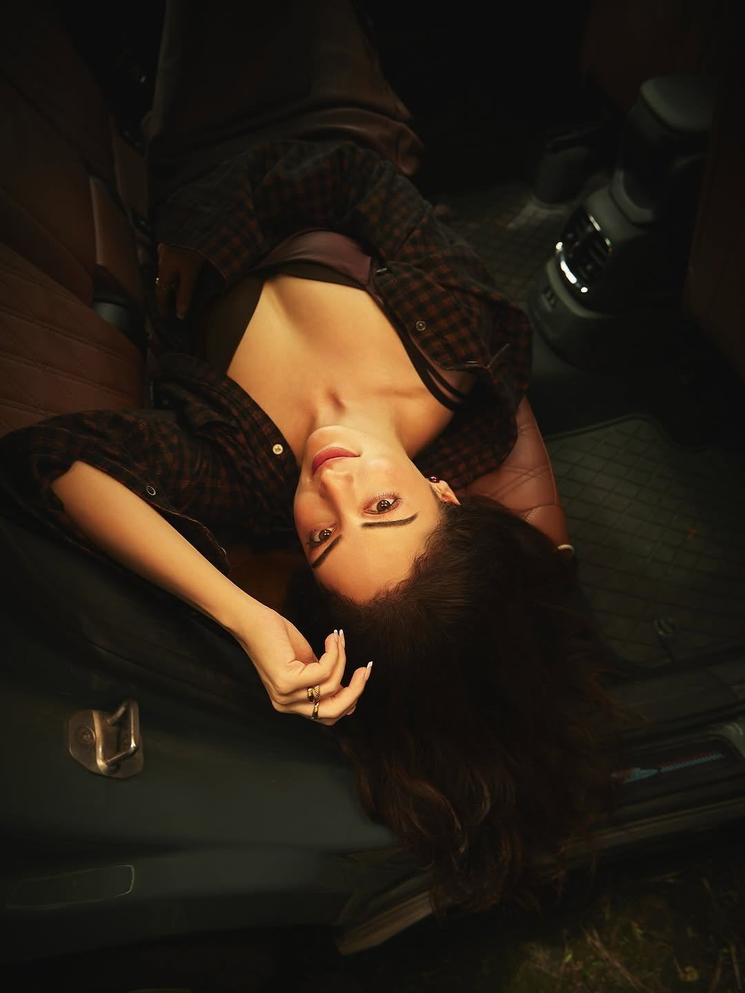 Sandeepa Dhar Strikes Car Glam Perfection