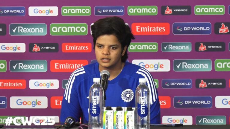 Shafali Verma before World Cup semi final match
