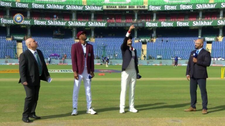 Shikhar and Vimal hoardings during India vs West Indies Test