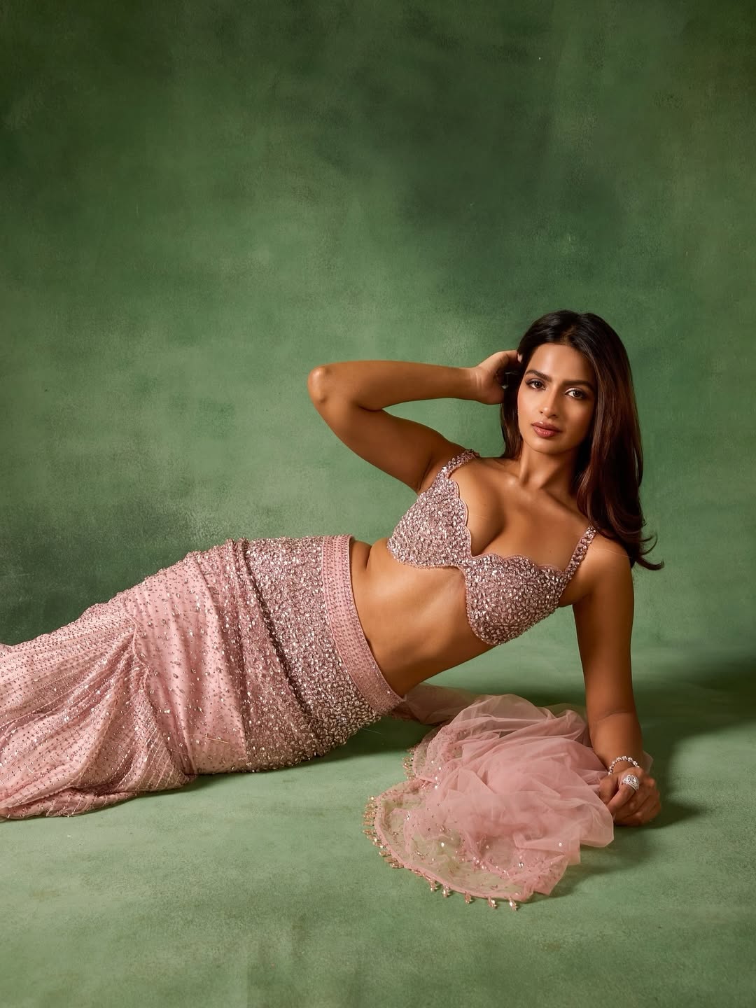 Shruti Chauhan Pink Lehenga Style Shot