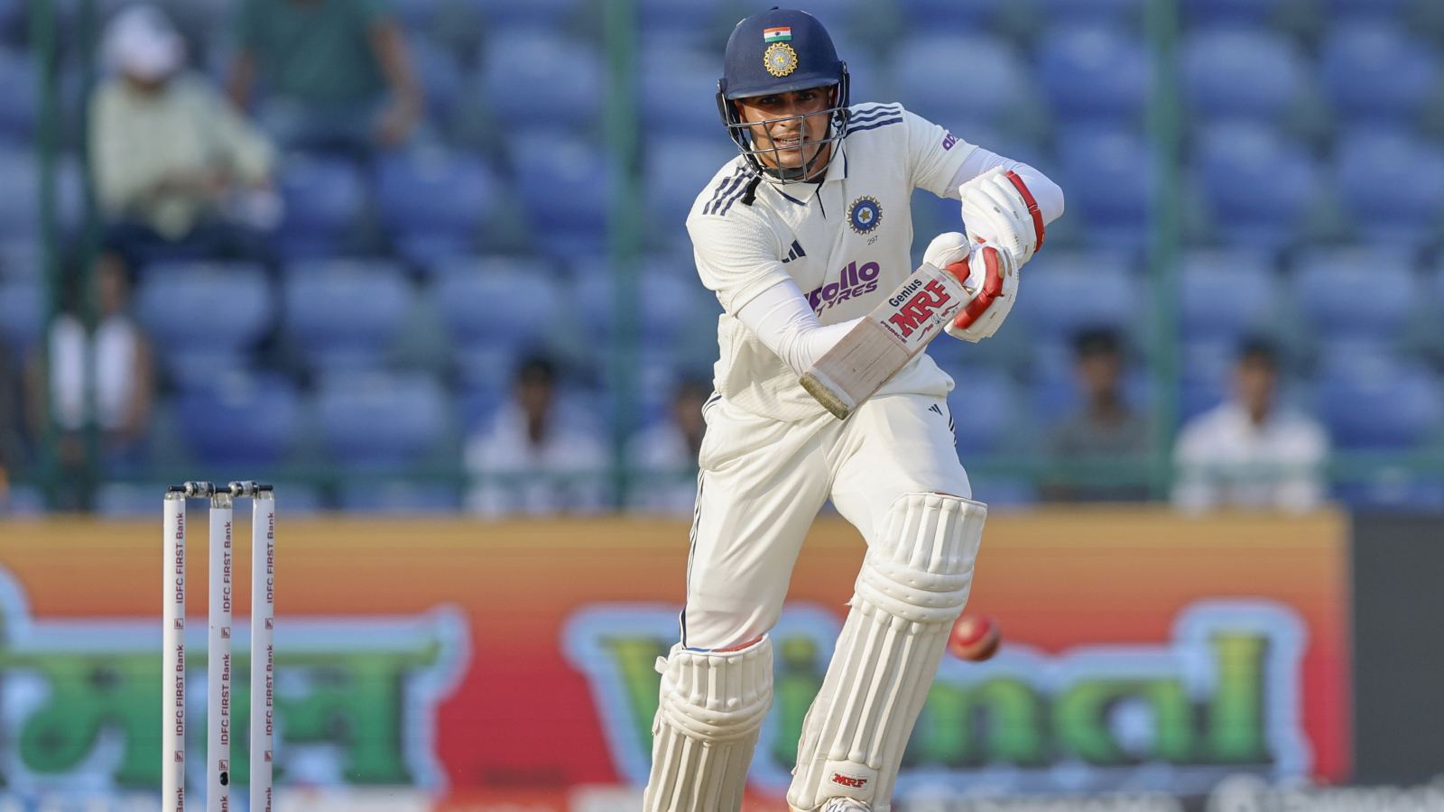 Shubman Gill celebrates Test century
