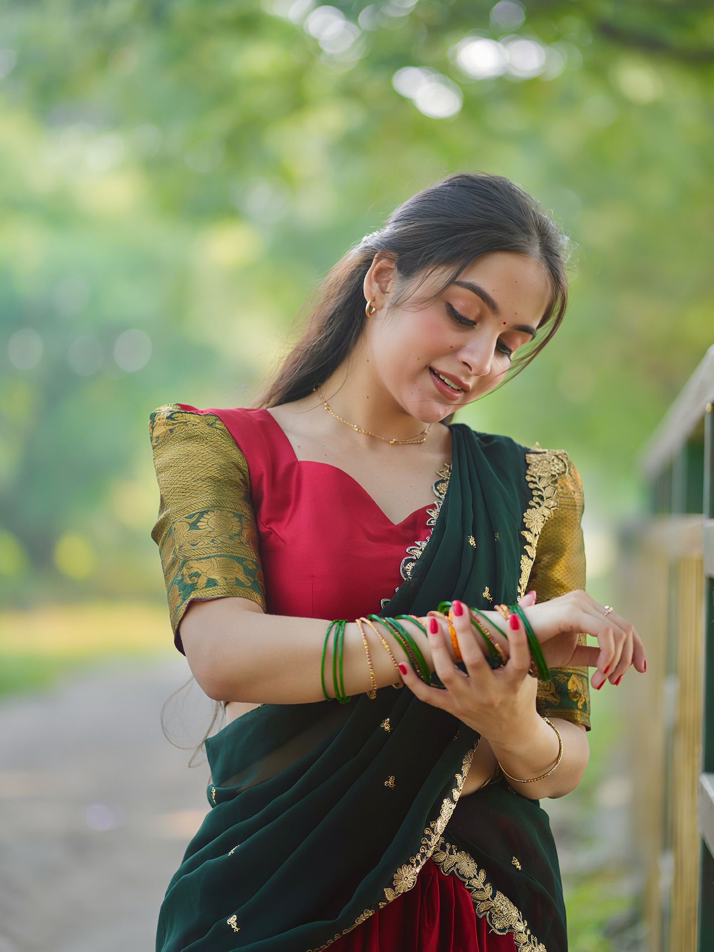 Soumya Sharma Glows In Festive Outfit