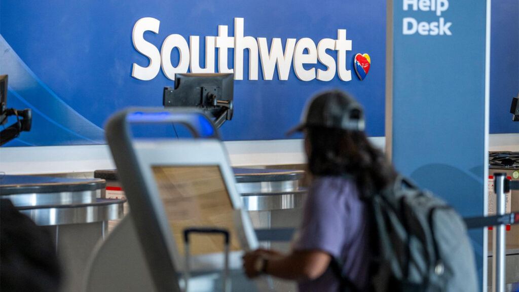 Southwest Airlines delayed flight