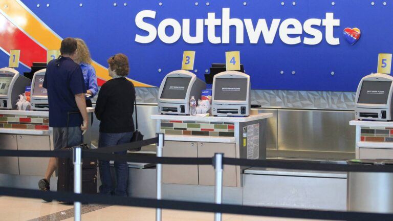 Southwest Airlines passenger email screenshot