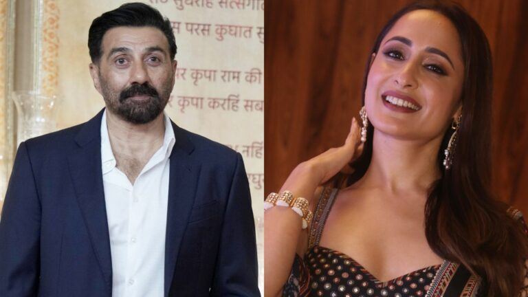 Sunny Deol and Pragya Jaiswal in Soorya shoot