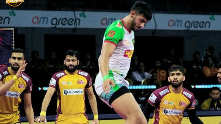 Telugu Titans players celebrate playoff win in PKL 2025