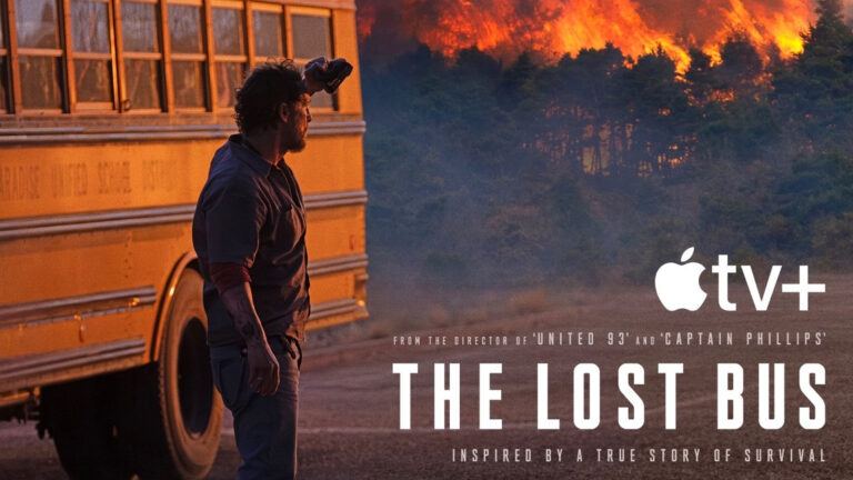 The Last Bus wildfire survival scene