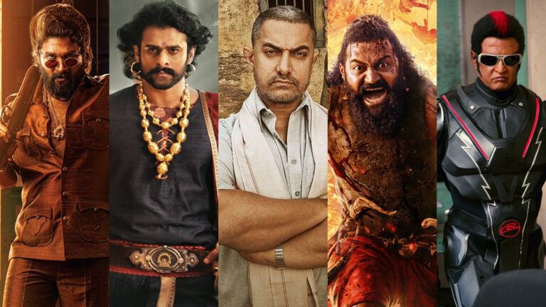 Top 10 Highest Grossing Indian Films Dangal, Baahubali 2 The Conclusion, War, Tanhaji, Pushpa: The Rise, RRR, Jawan, Pushpa 2 The Rule, Kantara Chapter 1
