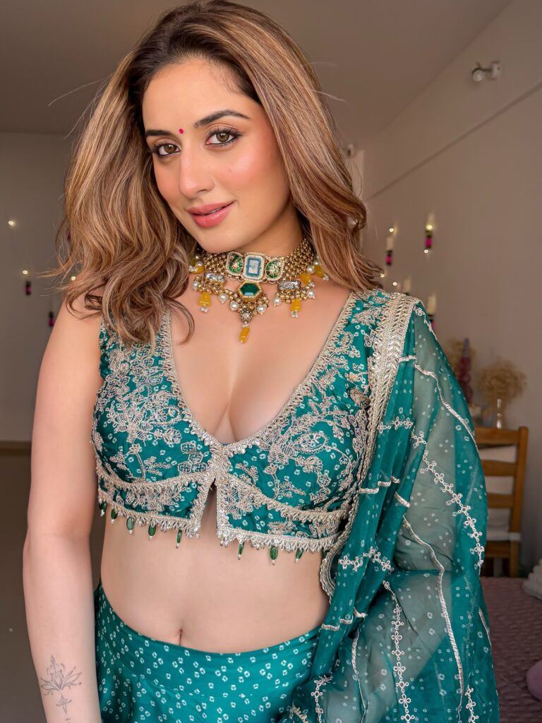 Uditi Singh Dazzles In Elegant Lehenga Set