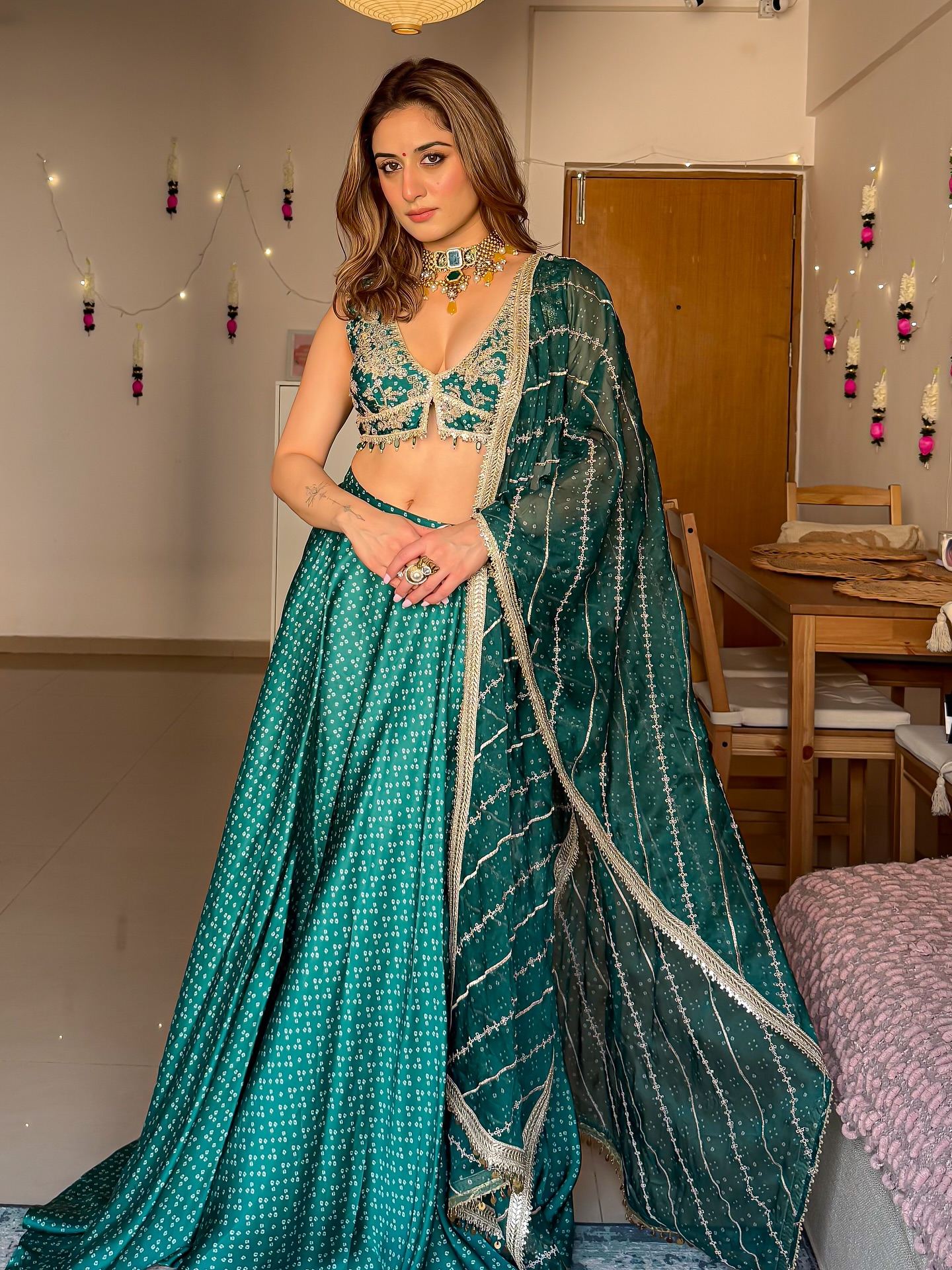 Uditi Singh Radiates Grace In Green Attire