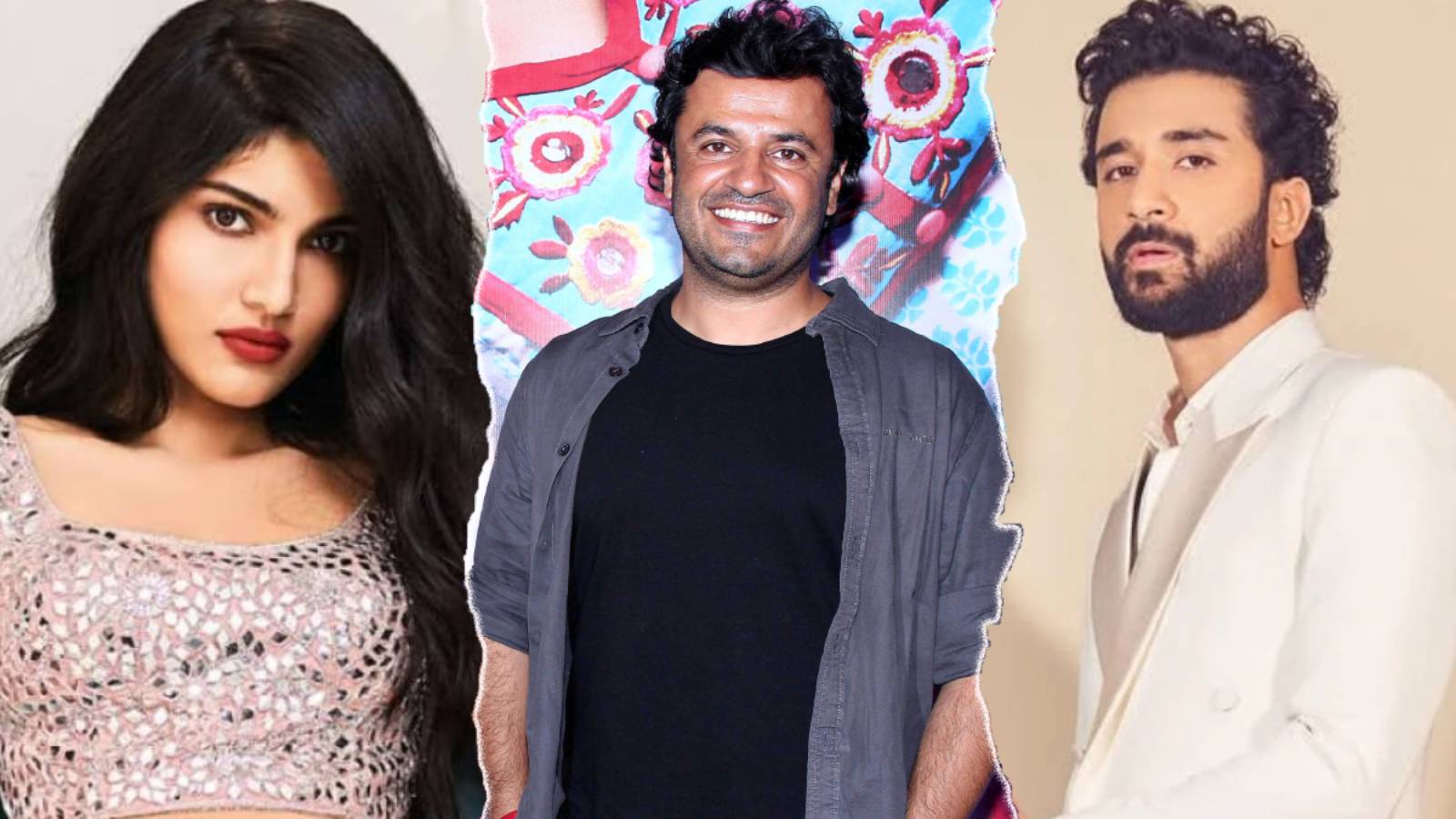 Vikas Bahl with Raghav Juyal and Alizeh Agnihotri