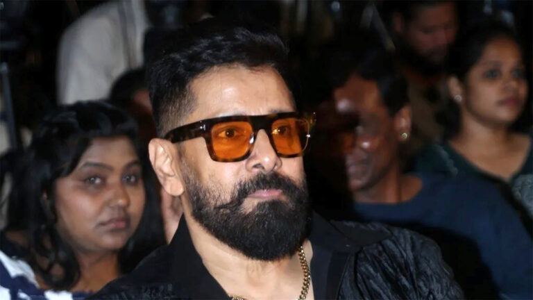 Vikram with Chiyaan 63 director Bodi Rajkumar