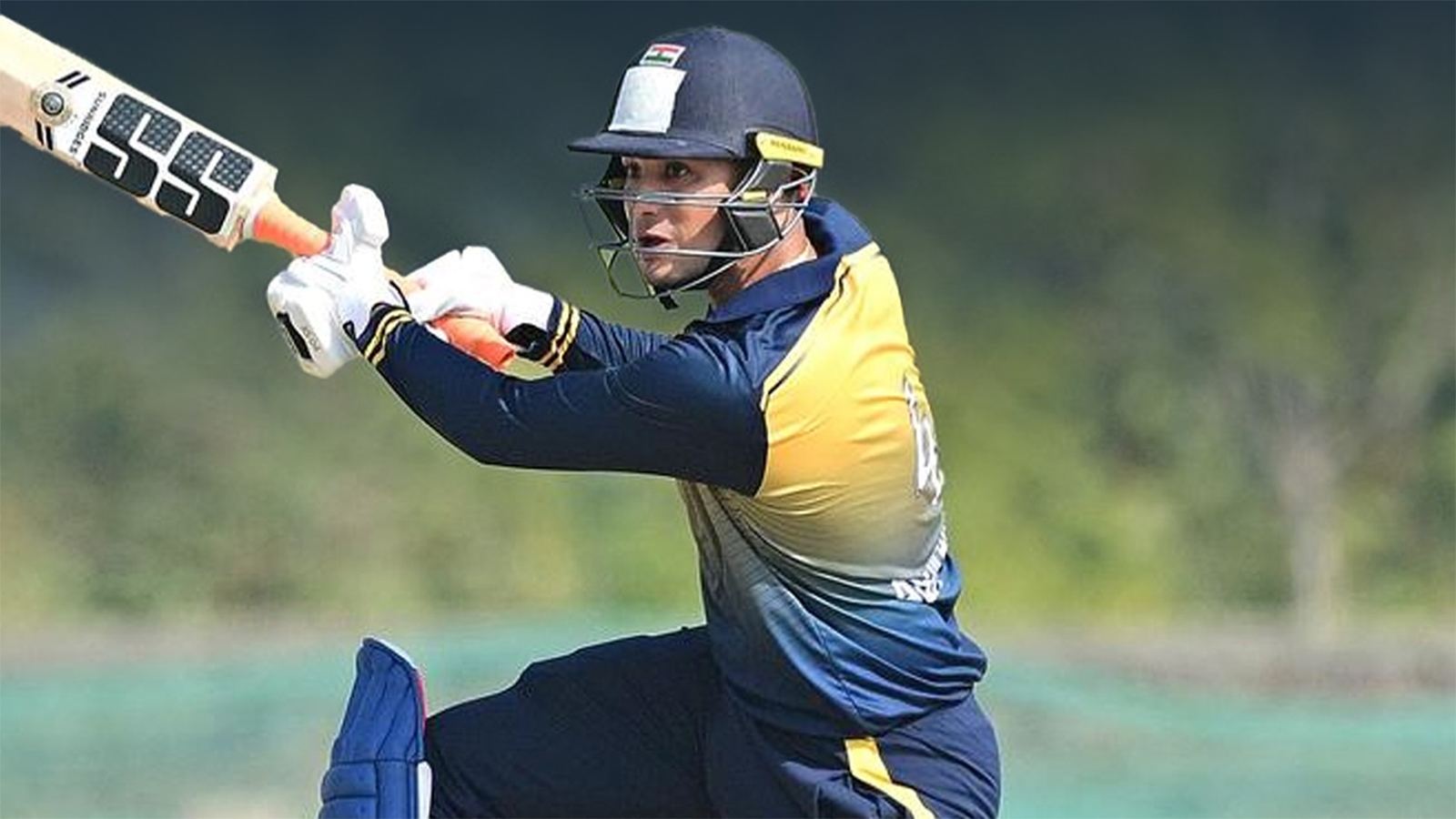 Abhishek Sharma celebrates T20 hundred