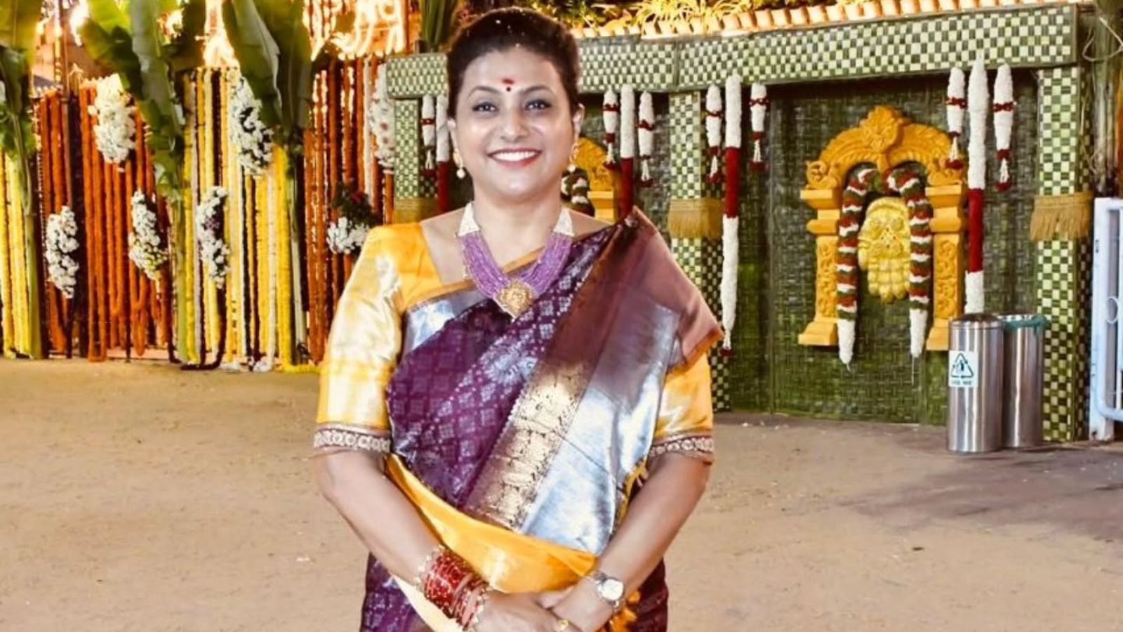 Actress and ex-minister Roja announces Tamil film comeback with Lenin Pandian