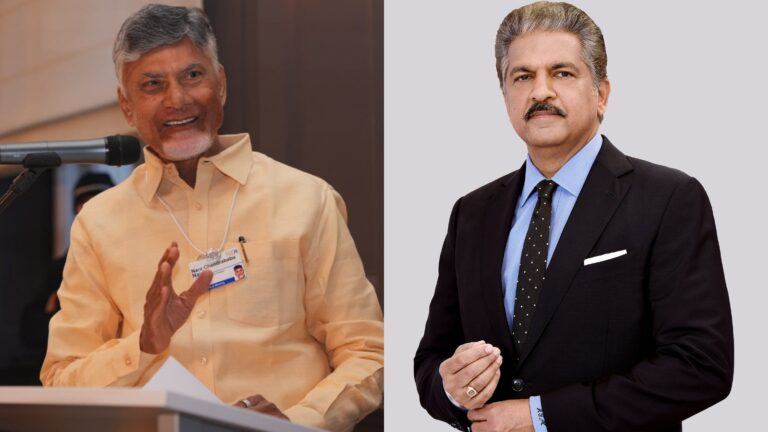 Anand Mahindra praises Chandrababu Naidu online