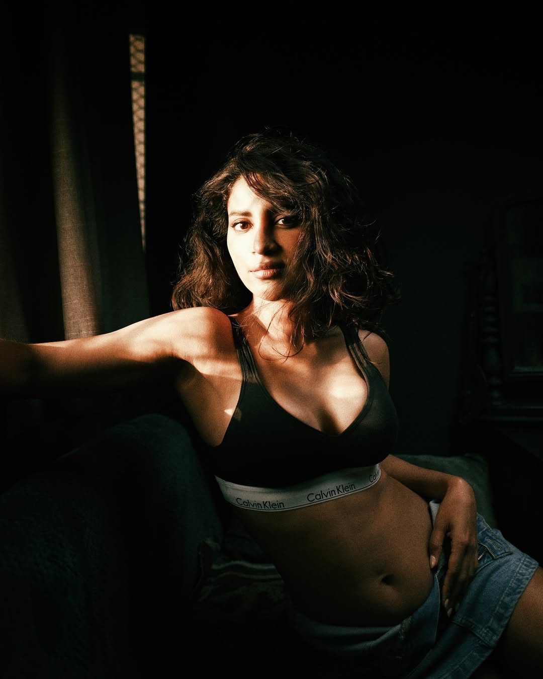 The Actress Shows Off Her Calvin Klein Outfit