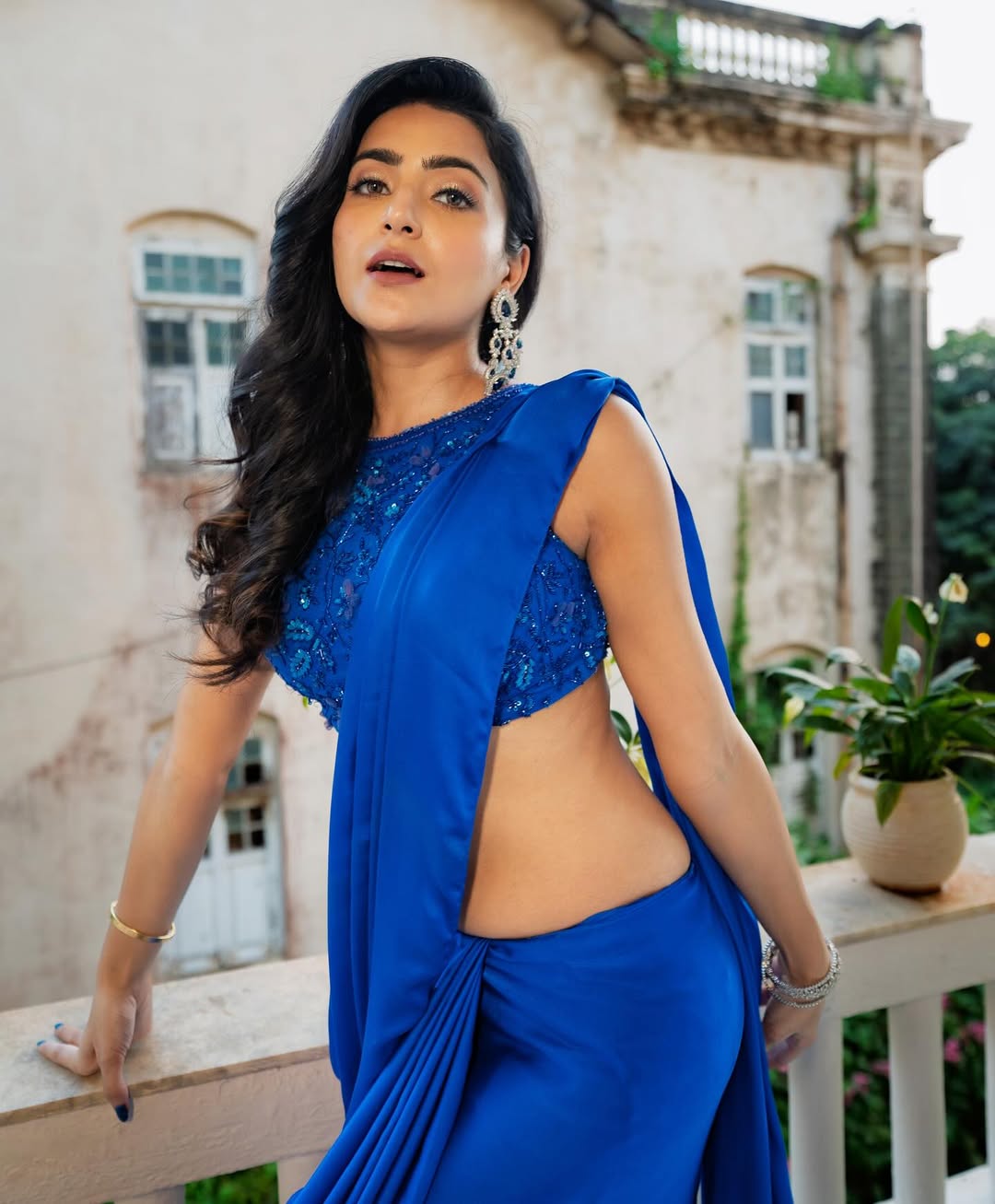 Avantika's Modern Saree With Sequin Blouse