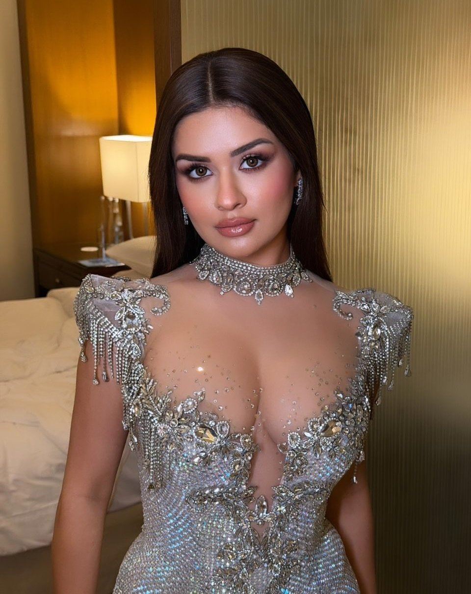 The Actress's Daring Plunging Neckline Look