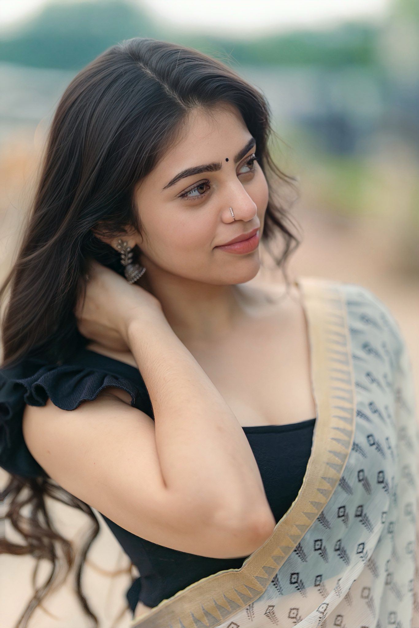 Close Up Of Bandhavi Sridhar's Nose Ring